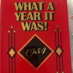 Large Red 'What A Year It Was! 1954' Book